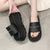 Platform beach slippers women's 2025 summer new casual outer wear sandals muffin one-word drag