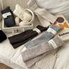 Grey Long Tube Calf Socks Wool Thickened Warm And Thin College Style Hundred With Small Leather Shoes