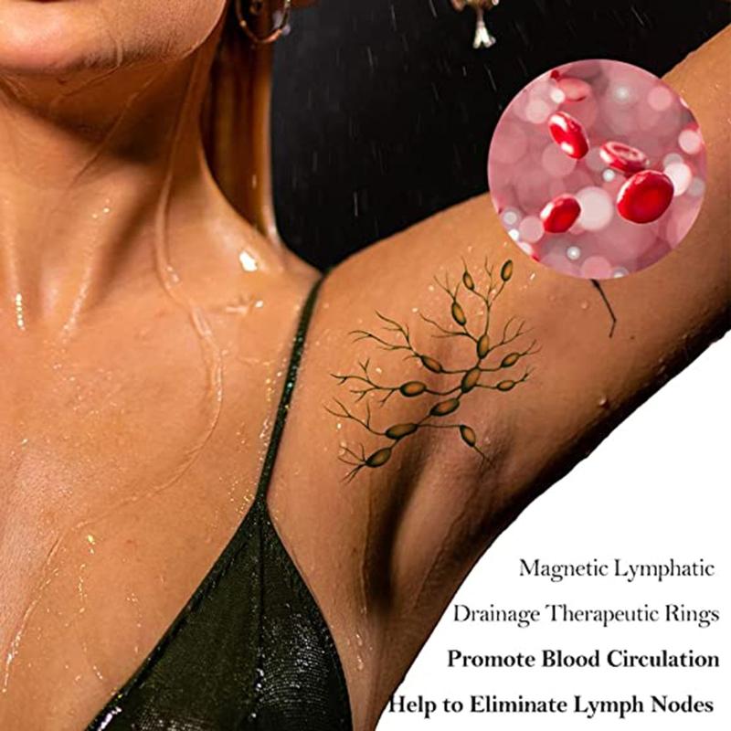 Magnet Lymph Detox Ring Love Heart Gift Women Men Magnet Therapy Rings for Pain Relief Carpal Tunnel Jewelry Gift