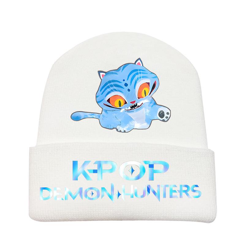 Peripheral Knitted Hat Curled Wool Hat Printed Doudou Hat Outdoor Cold Hat Adult