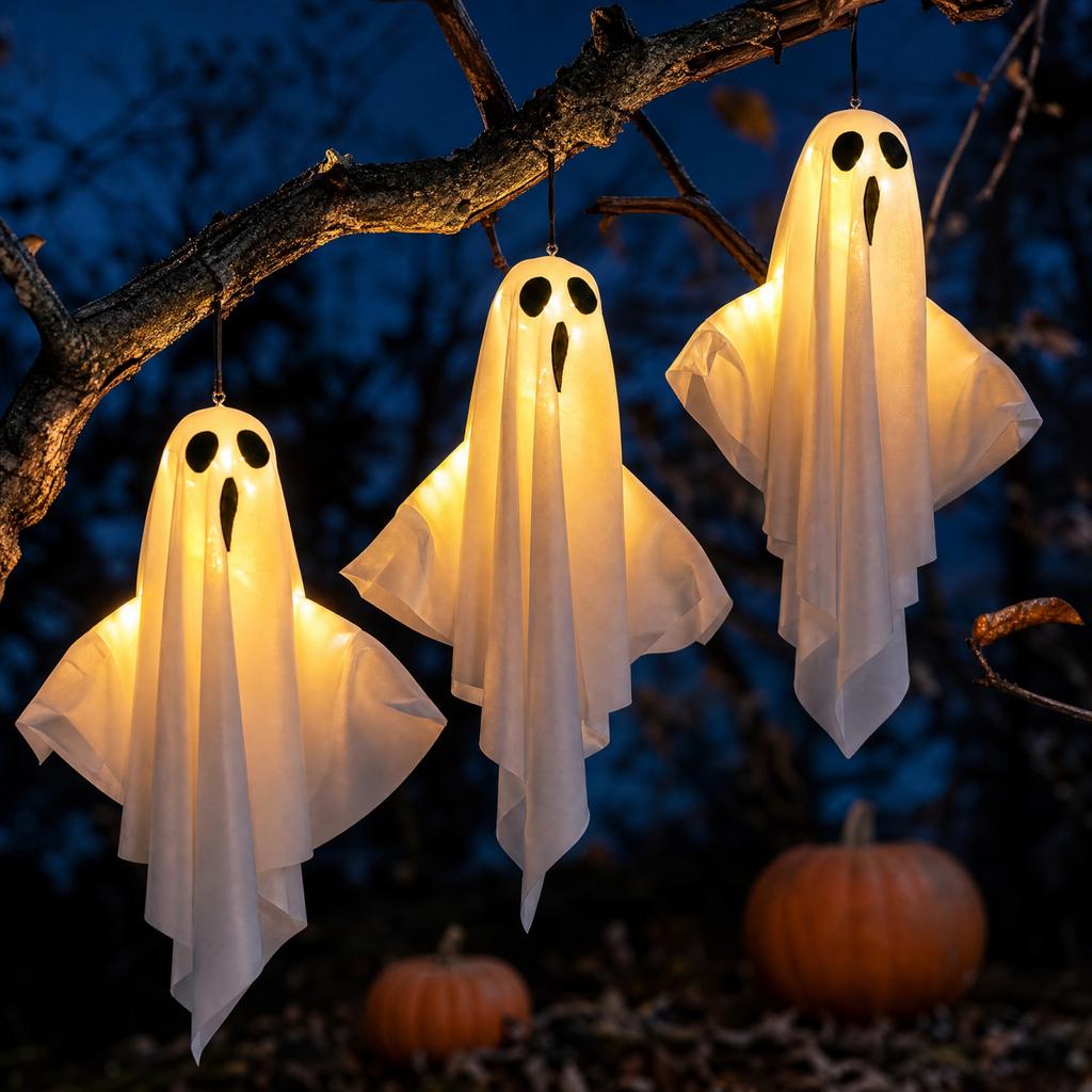 Halloween String Lights with Decorations 3-Pack for Indoor and Outdoor Decor