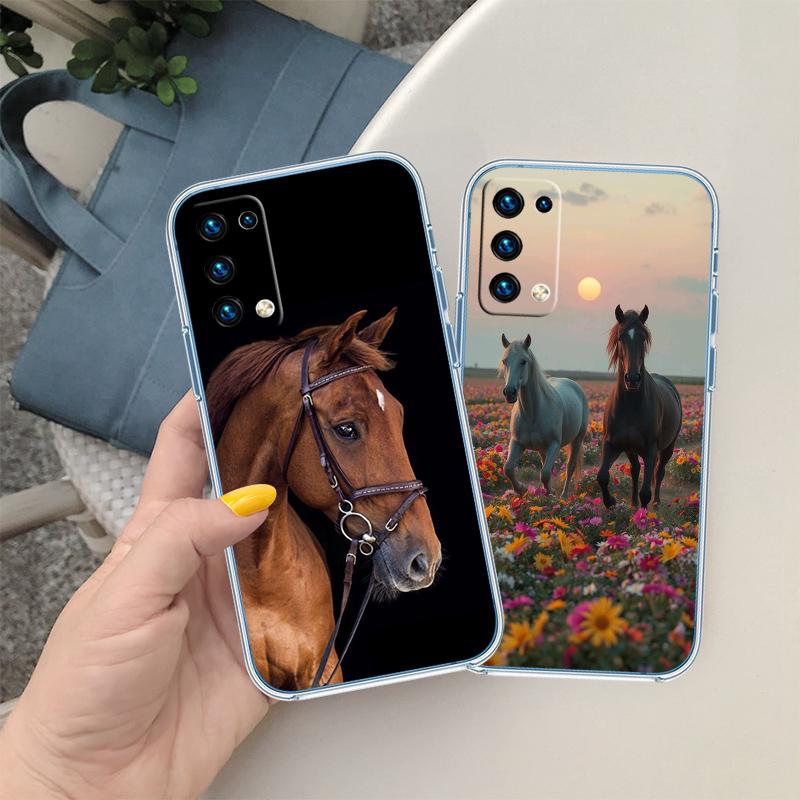 Fine Horse Transparent Phone Case for Motorola Moto G40 G04 G05 One Ace Action  Fusion + Plus Hyper Macro Vision Zoom