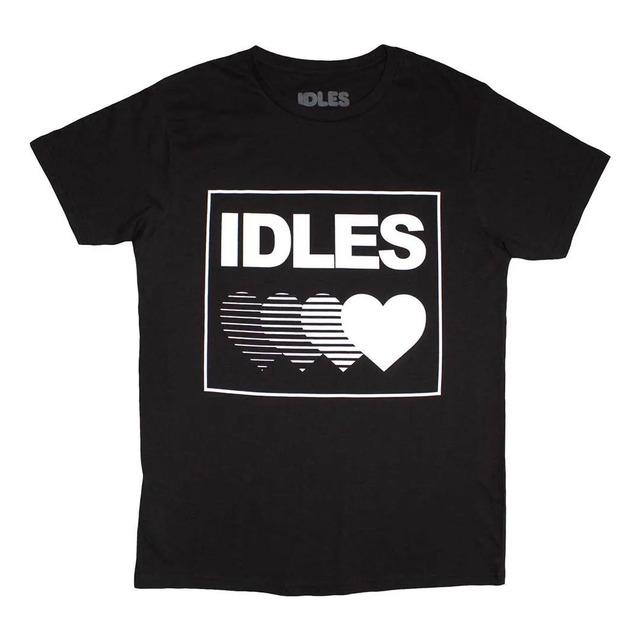Idles T-shirt Gradient Heart, Black, New XXXL