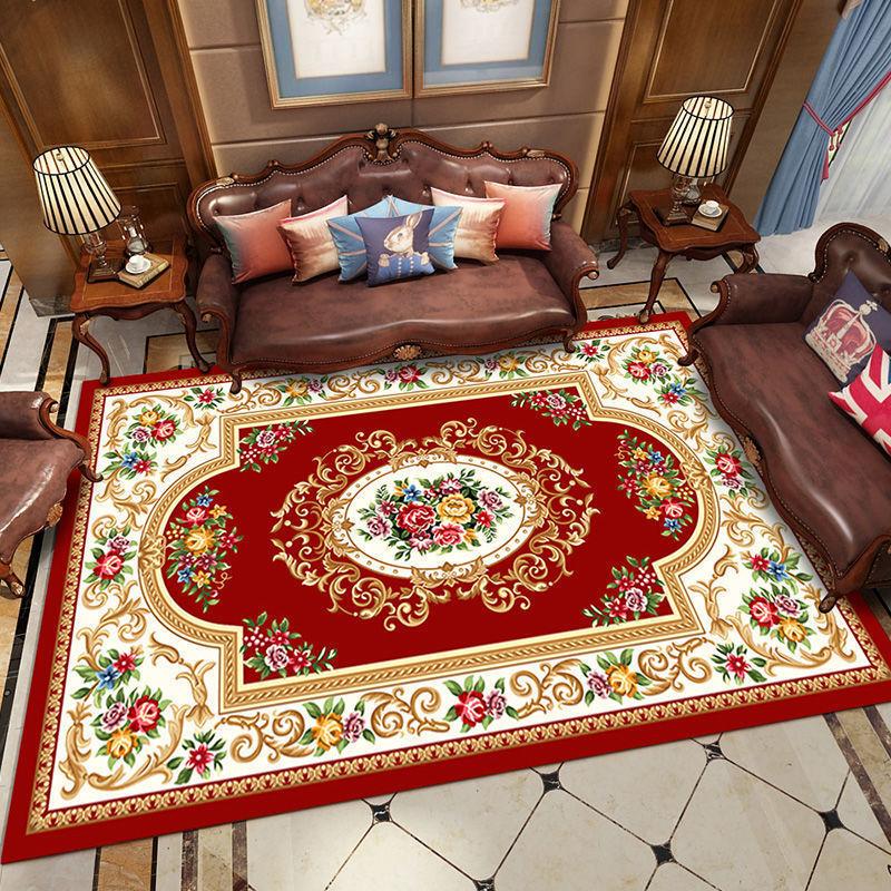 European Style Living Room Carpet Home Sofa Coffee Table Carpet Large Area Carpet Bedside Carpet