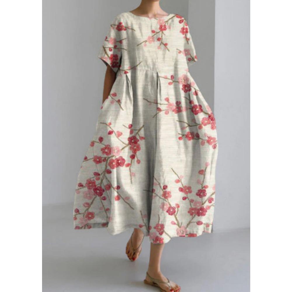 Dámské dlouhé šaty Jarní Podzimní Letní sukně Módní Ležérní Dámské Šaty s velkým lemem Velká velikost S-5XL Dlouhé šaty