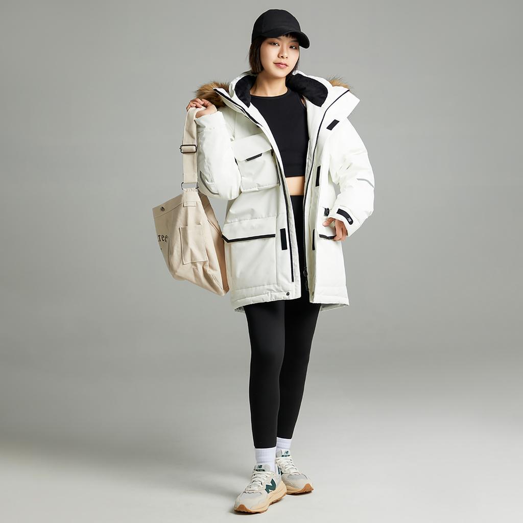 New Balance Logo Down Jacket Asia Sizing 'White' Unisex 5PC44603-IV