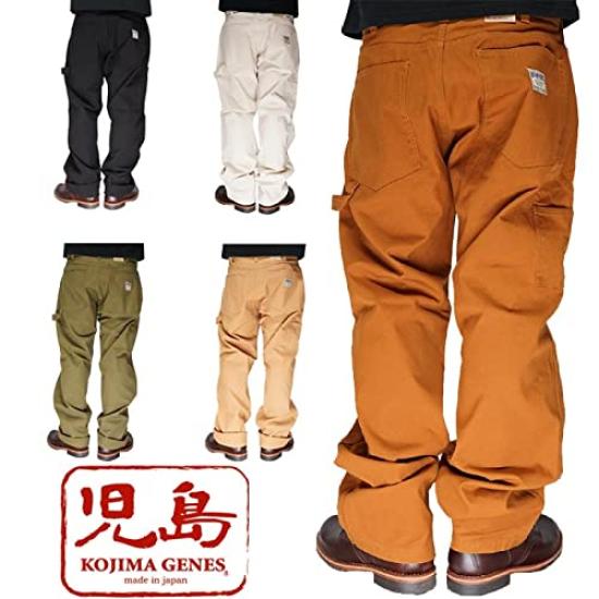Kojima Jeans Fuji Kinbai Canvas Painter Made In Pants, Men's, One-Wash, Japan, RNB-1263-Black-38