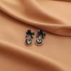 Pearl Mosquito Coil Disc Ear Clips: No-Pierce, Elegant French-Style Earrings for Women