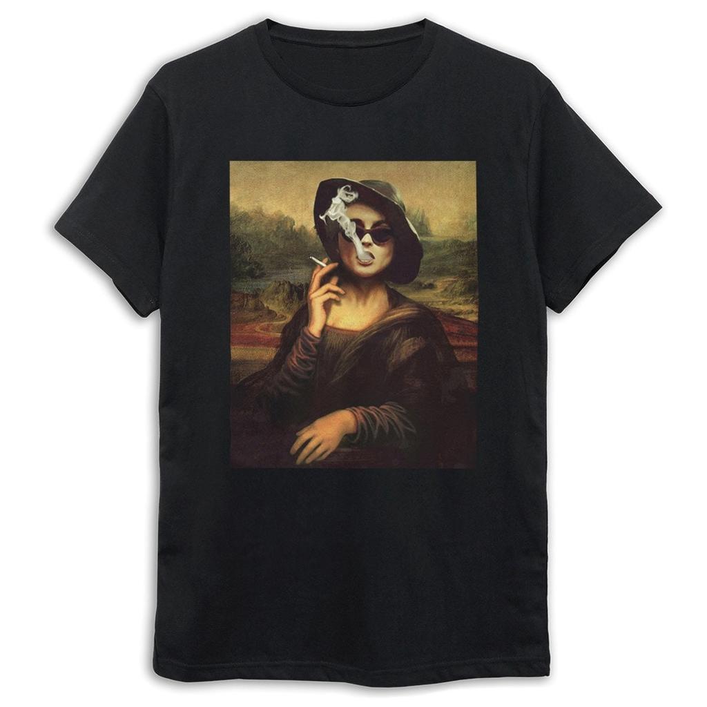 Marla Singer As Mona Lisa Art TShirt Summer Unisexs and Womens Loose and Breathable Tshirt Top