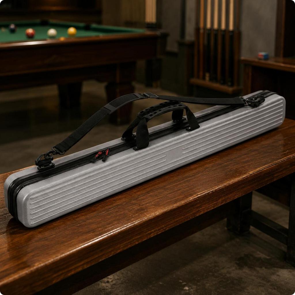 Billard Queues Tasche Hartschalenkoffer Schutzfutter Abnehmbarer Schultergurt Sicher