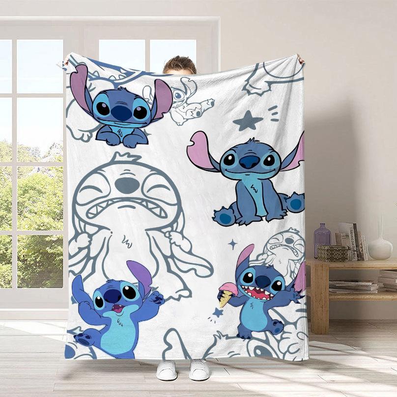 Couverture Dessin Animé Stitch Couverture Peluche Mignonne Stitch Couverture Quatre Saisons
