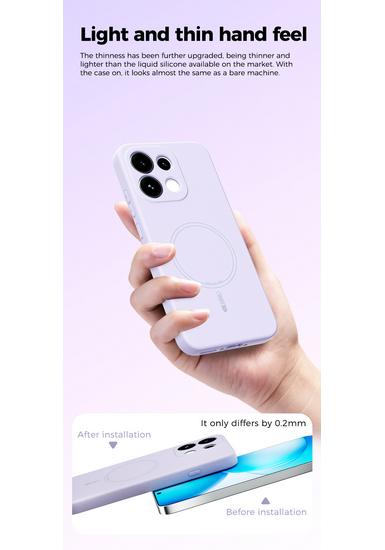 Xiaomi 17T PRO Magnetic Liquid Silicone Case for Honor 17 PRO MAX