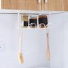 32cm Under Desk Cable Organizer Tray Wire Management Holder Basket Plastic Under Table Power Strip Holder Basket Adhesive
