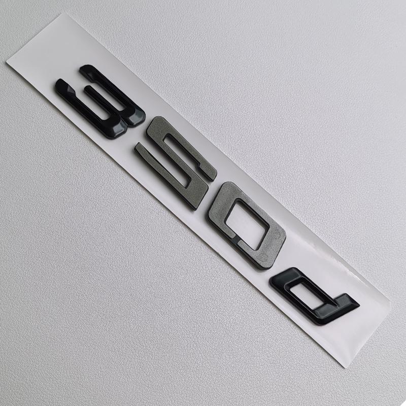 3D ABS Glossy Black English Letter Logo Badge Emblem Car Rear Trunk Sticker for BMW 316d 318d 320d 330d 335d Auto Accessories GX6