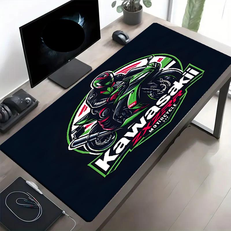 Kawasaki Print Mouse Pad, Anti‑Slip Desktop keyboard Mat, for PC Laptop Gaming Working Daily Use, Cool Festival Birthday Gift