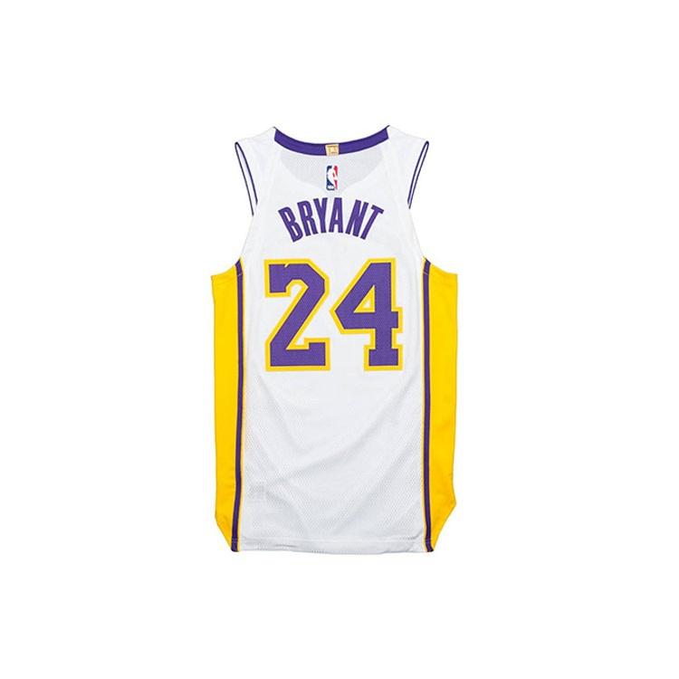 Nike Los Angeles Lakers Kobe Bryant 24 Jersey White Men's AQ2106-100