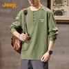 Jeep Men's Pure Cotton Long Sleeve T-Shirt