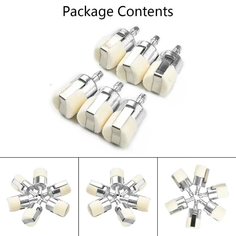 6pcs Fuel Filters For Echo 13120507320 13120507321 13120519830 Chainsaw Brushcutter Blower 125-527 Fuel Filter Replacement
