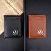 Leather Mini Wallet for ES300 RX330 RX300 GS300 IS250 IS200 CT200h IS300 NX RX LX GX GS Card Documents Storage Pocket Bag