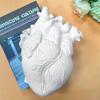 Anatomical Heart Shape Flower Vase Art Style Flower Plant Container Vase Resin Ornaments  Bedroom