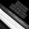 4Pcs Car Threshold Protector Transparent Decorative 3D Sticker For Tesla Model 3 Model S Model X Model Y Roadster Bonina Coil