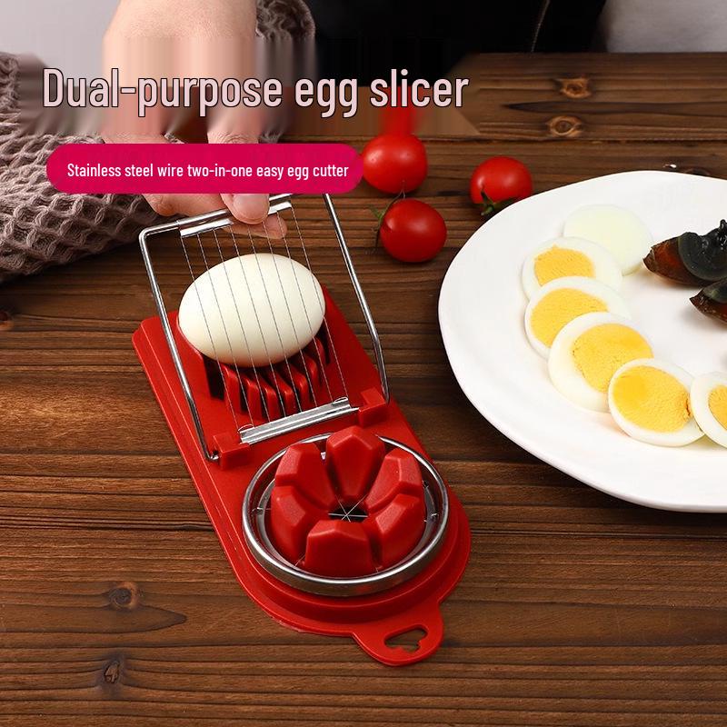 Free Shipping - Stainless Steel Multifunctional Egg Slicer & Divider