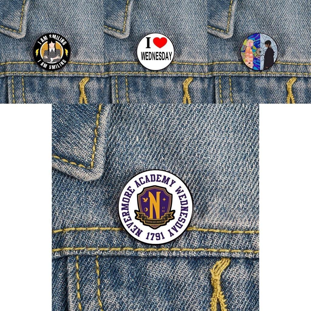 Wednesday Addams Brooch Thing Unique Badge For Dress Up