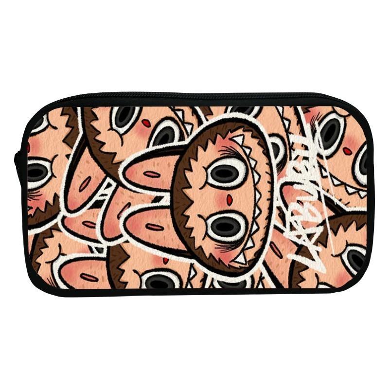 Sött tecknad kanin pennskrin för barn Hållbart polyester-pennfodral