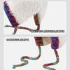 Autumn and Winter Plush Hat Women's New Big Head Circumference Warm Wool Hat Knitted Drawstring Headhat Thickened In Winter