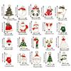 20Pcs Alloy Mixed Color Christmas Pendant Necklace Bracelet Decor Craft DIY Making Jewelry