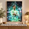 Lamine Yamal Custom Name Text 5D Diamond Painting Kit DIY Full Drill Diamond Art Decoration