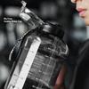 1.7L/2.7L Fitness Cup Drinking Bottle Large Capacity Portable PC Sports Water with Straw Good-looking Student Drink Kettle