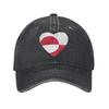 Herz Grönland MAGA Unisex Baseballkappen Make America Go Away Used Washed Hut Sommer Unstrukturiert Weiche Sonnenkappe
