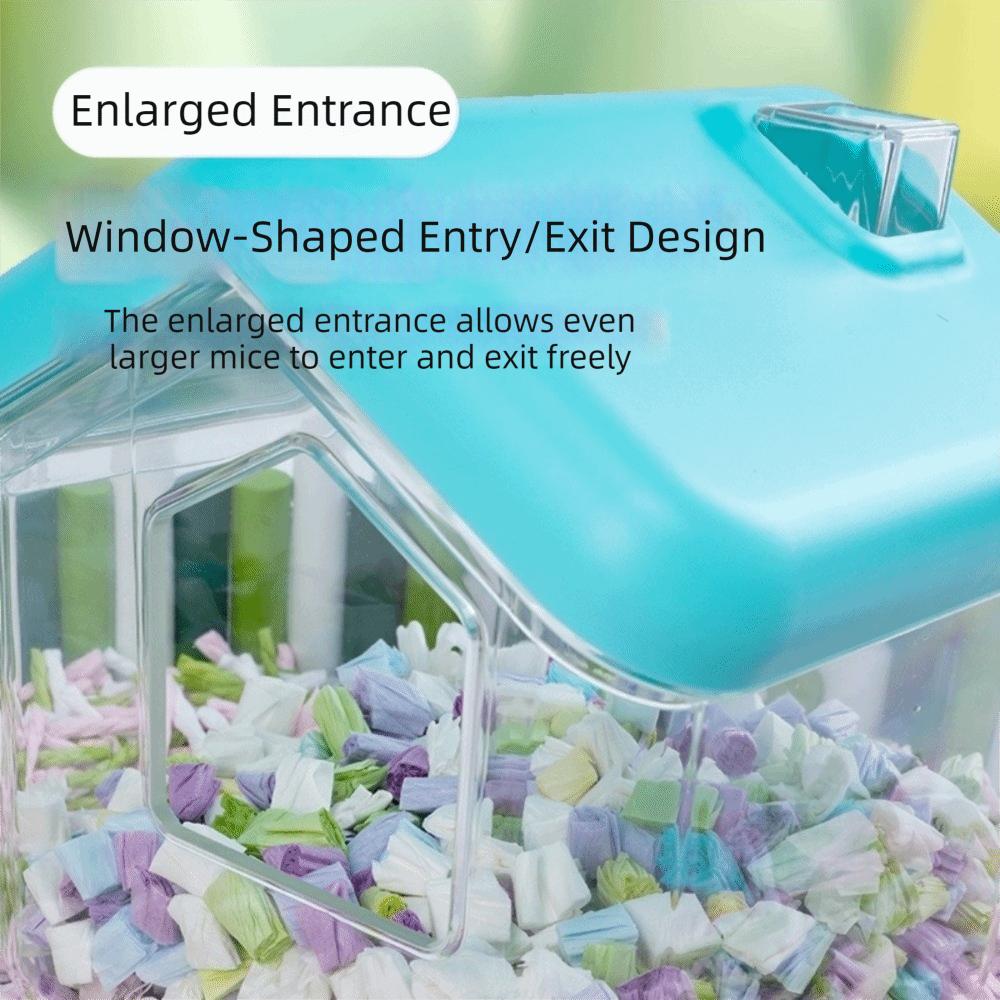 House Shape Hamster Bathtub Anti-Spill Golden Bear Bathroom Hamster Toilet  Pet Habitat