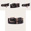 Fashion Leather Belt With Heart Pendant For Casual Outfits