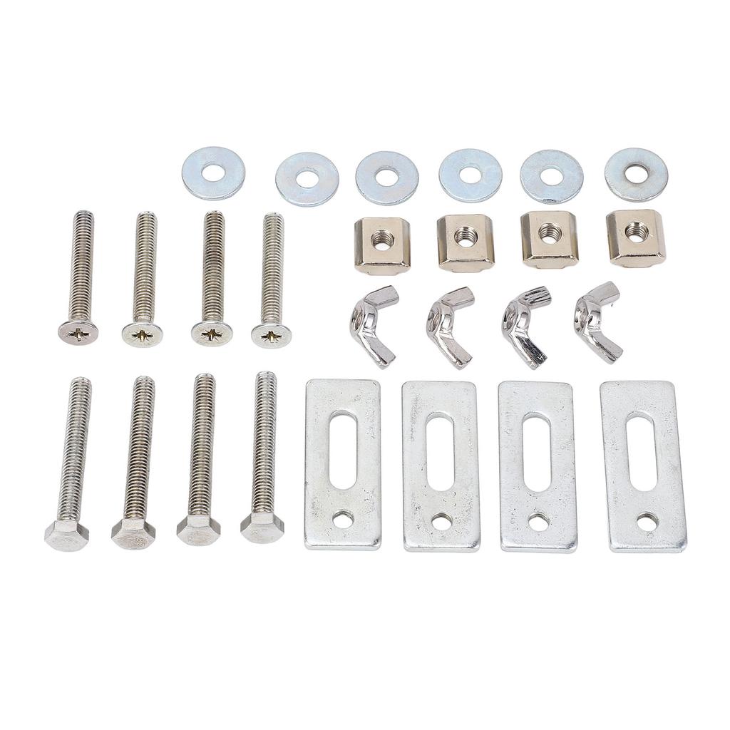 4 Pcs T Track Mini Hold Down Clamp M6 Nut Zinc Aluminum Alloy T Track Clamp for 3018 Series CNC Rout