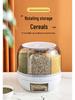 Japanese Rotating Rice Container - 20 Jin Capacity, Six Compartments, Insect-Proof & Moisture-Proof