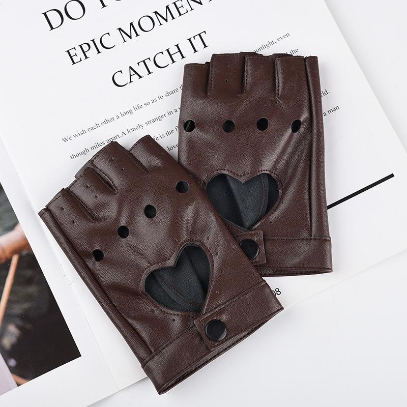 Women's Half-Finger Steel Pole Dance Gloves for Nightclub and Fashion Shows
