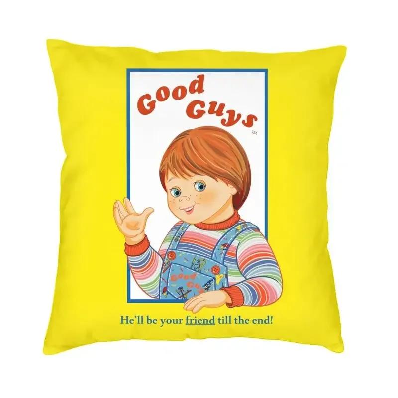 Good Guys Carpenter Cushion Cover Sofa Living Room Cartoon Child's Play Chucky Doll Square Pillow Cover 45x45cm
