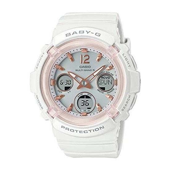 Casio Wristwatch Baby-G Radio Solar BGA-2800-7AJF Ladies White Fashion