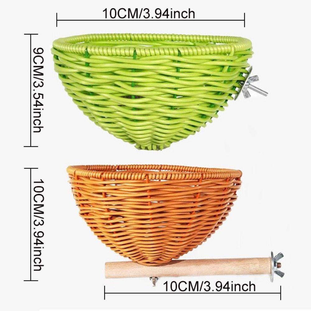 Bite Resistant Hanging Bird House Wear-resistant Handwoven Bird House  Balcony