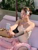 Korean-Inspired Solid Color Bikini Set & Cover-Up: Chic, Slimming, and Stylish Swimsuit for Women
