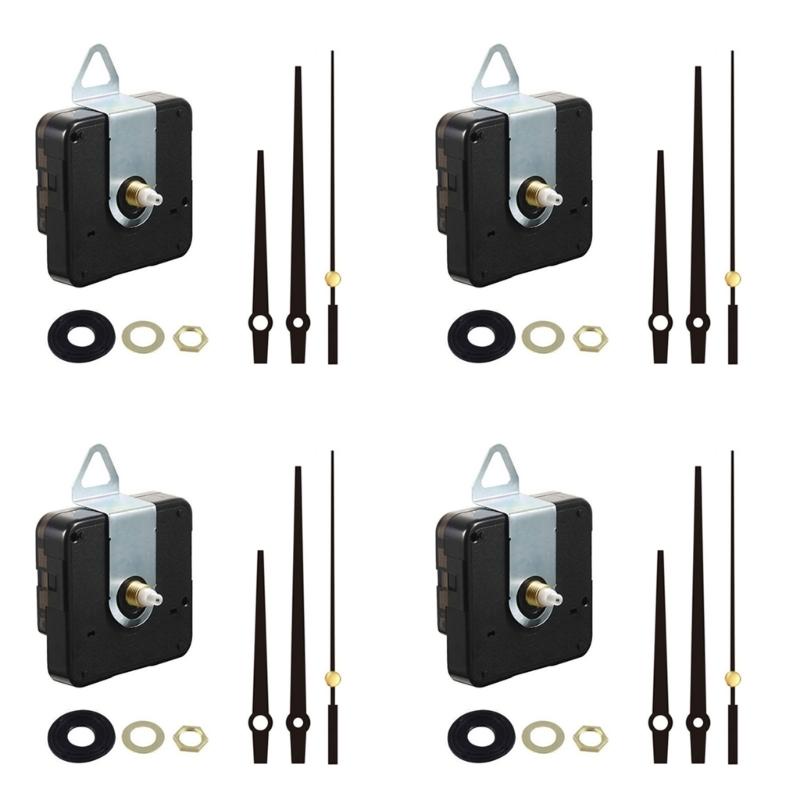Quiet Move Movement Mechanism Plastic Housing Replacement Parts For DIY Wall Desk Clocks Precise Timing Quiet 4Sets