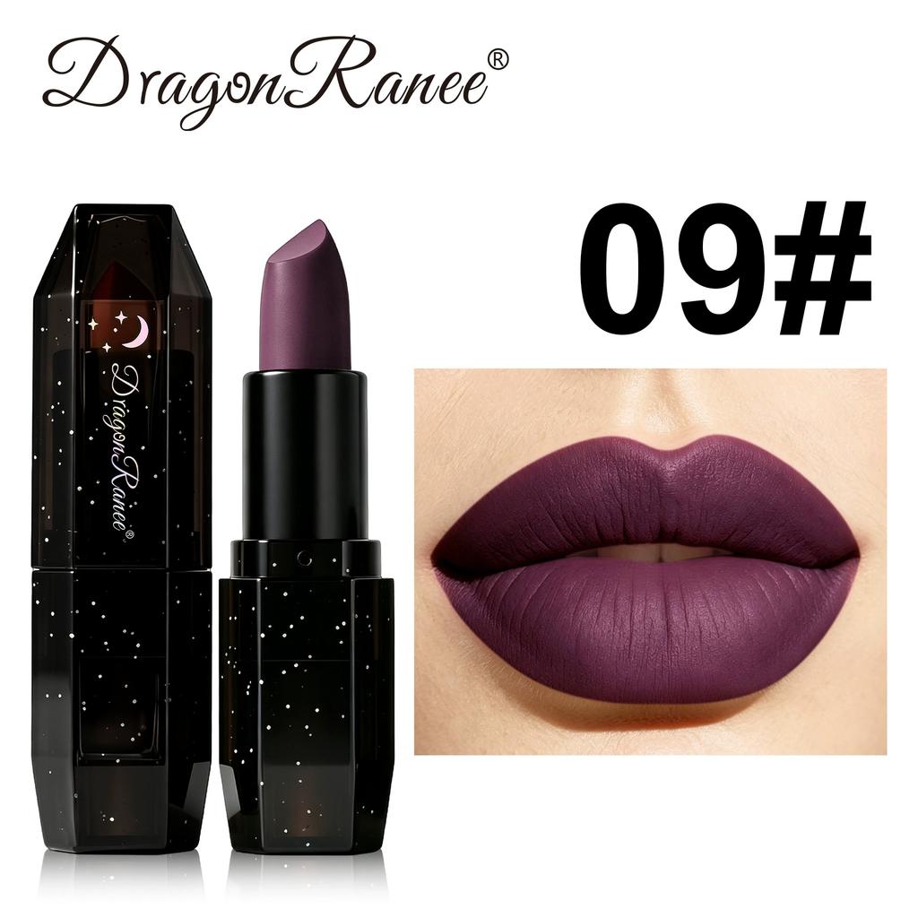 Halloween Matte Lipstick Green, Brown, Rose Red, Black, Blue, Green, Purple, Red Lip Tints - Waterproof, Smudge-Proof Lip Stains for Cosplay Makeup