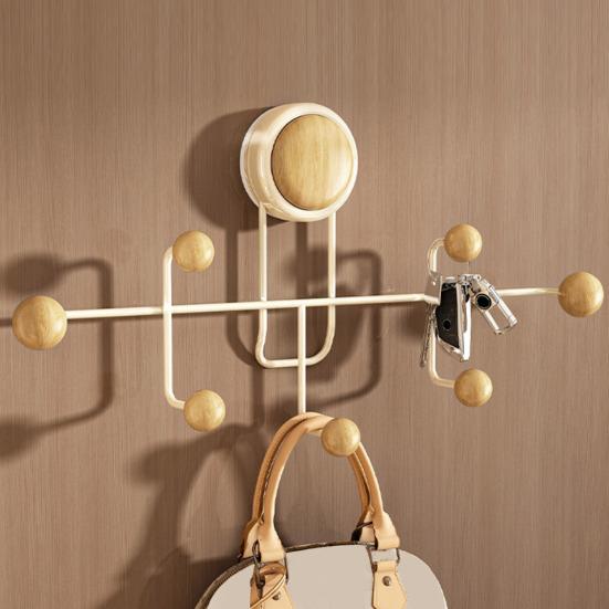 Saugnapfhaken Mehrhaken-Design Bohren nicht nötig Wandaufhänger Große Speicherkapazität Wandregal für Eingang Schlafzimmer Badezimmer