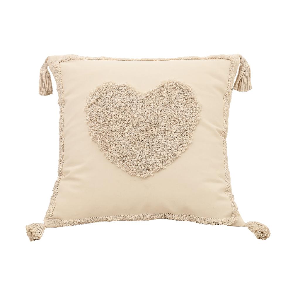 BUYNOW Hoop Flover Tufted Polka Dot Floret Embroidery Pillowcase Bohemian Living Room Sofa Cushion Cover HomeParty Bedroom Decor