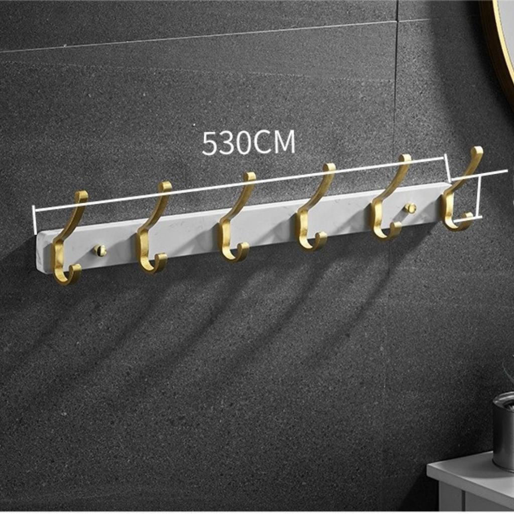 Marble Towel Hook Wall Mount Brushed Gold Towel Hanger, Robe Hooks Bathroom Clothes Hooks,Bathroom Hardware,kitchen Hook