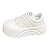 Round head super thick-soled student muffin women's early spring new heightening bread shoes casual versatile board shoes
