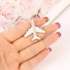 Creative Cartoon Airplane Lapel Pin Airliner Letter Aircraft Brooch  Jewelry Gift