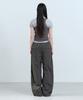MUSINSA STANDARD WOMAN Polka Dot Parachute Pants [Gunmetal]
